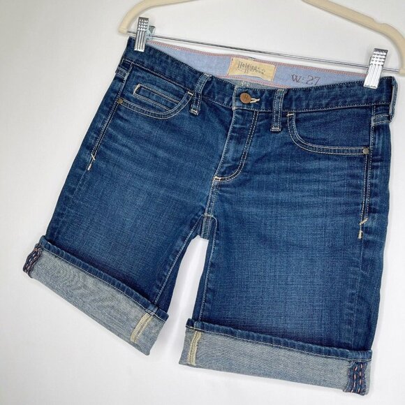 Anthropologie Holding Horses Denim Jean Shorts Womens Size 27 Midi Bermuda - Picture 3 of 11